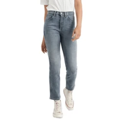 DUER Midweight Denim High Rise Straight Pant - Women's