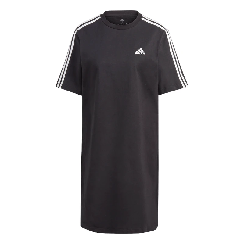 Adidas Essentials 3-Stripes Single Jersey Boyfriend Tee Dress - Women's 3 Adidas Essentials 3-Stripes Single Jersey Boyfriend Tee Dress - Women's - Image 3